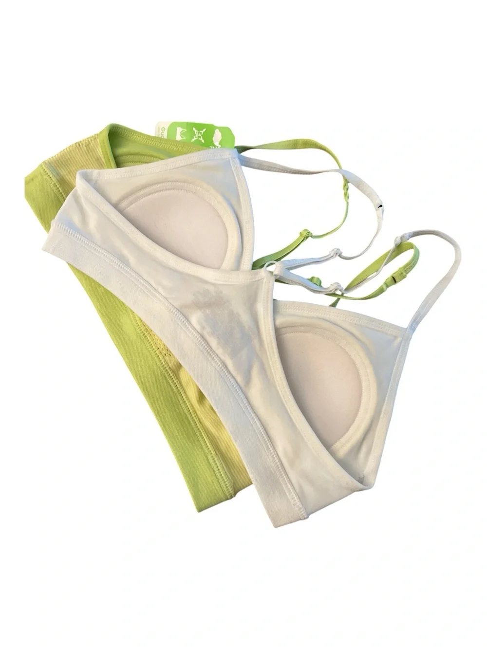 Hanes 2 PK Kids Supersoft Racerback bralette M